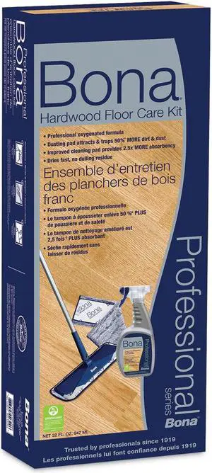 Bona Hardwood Floor Care Kit 15" Head 52" Handle Blue WM710013398
