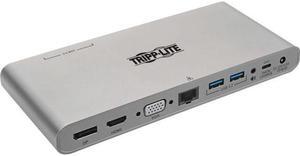 Tripp Lite U442-DOCK4-INT Docking Station - for TV/Monitor/Projector/Notebook/Tablet/Desktop PC - 100 W - USB Type C - 3 Displays Supported - 4K - 1920 x 1080, 3840 x 2160, 1280 x 720 - 2 x USB 3.0 -
