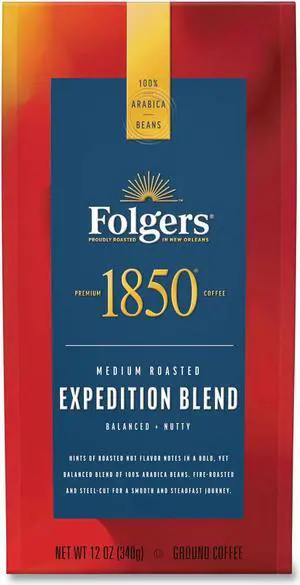 Folgers 60514EA Coffee, Pioneer Blend, Medium Roast, Ground, 12 oz. Bag