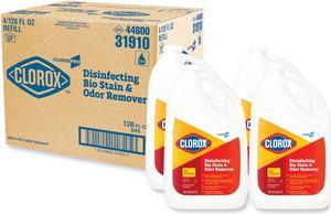 Clorox 31910EA Disinfecting Bio Stain and Odor Remover, Fragranced, 128 oz. Refill Bottle
