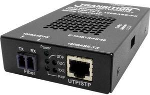 Transition Networks Stand-alone Fast Ethernet Media Converter E100BTXFX06SMLCNA