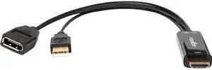 Rocstor HDMI to DisplayPort 4K@30Hz Adapter M/F Black Y10A234B1