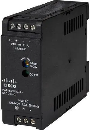 Cisco 50Watt AC 100-240 V Power supply for Catalyst IE3200 Rugged Series Cisco 50Watt AC 100-240 V Power supply for Catalyst IE3200 Rugged Series