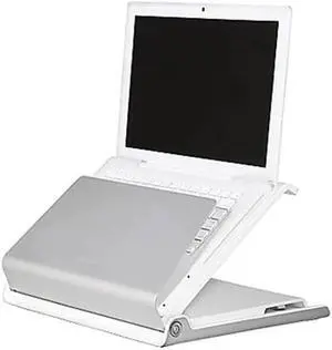 Humanscale L6 Standing Desk Laptop Stand, White & Silver Humanscale L6 Standing Desk Laptop Stand, White & Silver