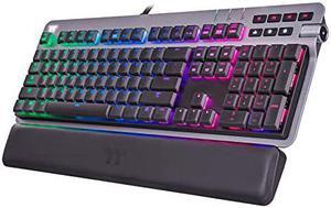 Thermaltake ARGENT K6 RGB Low Profile Mechanical Gaming Keyboard CherryMX Silver