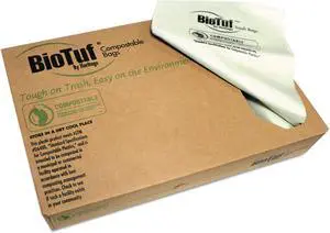 Biotuf Can Liner 13 gal 1 mil 24" x 32" Green 200/Carton Y4832YER01