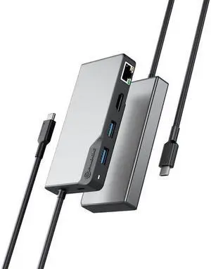 ALOGIC UCFUPRGEV2-SGR USB-C Fusion ALPHA 5-in-1 Hub V2