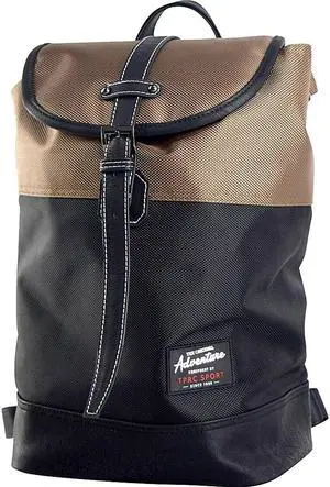 Travelers Club Sport 14" Laptop Business Travel Backpack Daypack Black/Brown
