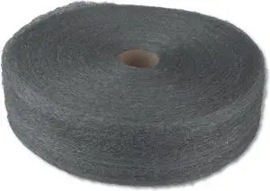 Industrial-Quality Steel Wool Reel #1 Medium 5-lb Reel 6/Carton 105044