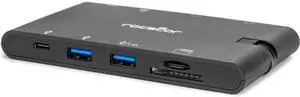 Rocstor Portable USB-C 7-Port Multiport Adapter Y10A263B1