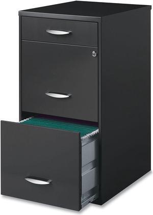 Office Designs Utility File Cabinet 3-Drawer Charcoal 14.5x18x27.13" 18606