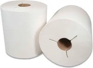 Morsoft Controlled Towels, Y-Notch, 8" x 800 ft, White, 6/Carton