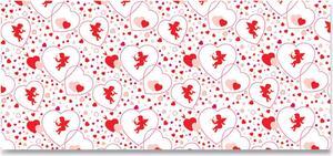 Pacon Corobuff Corrugated Paper Roll 48" x 25 ft Cupids Hearts 0012111