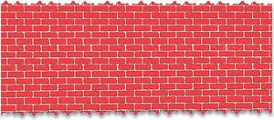 Corobuff Corrugated Paper Roll 48" x 25 ft Holiday Brick P0012511