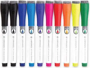 Medium Point Dry Erase Markers Medium Tip Assorted Colors 10/Pack 504U0624