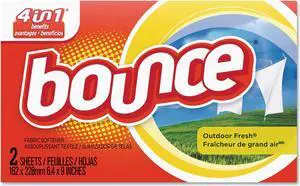 Bounce Fabric Softener Sheets Outdoor Fresh 2/Box 156 Boxes/Carton 02664
