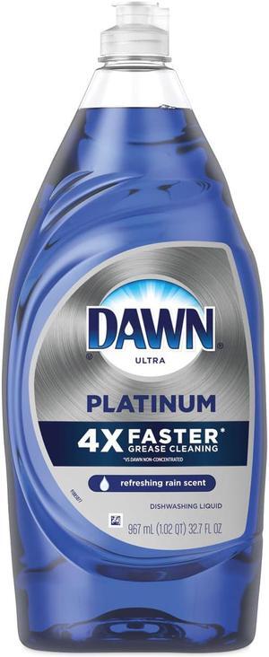 Dawn Platinum Liquid Dish Detergent Refreshing Rain 32.7 oz 8/Carton 01135