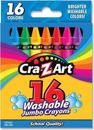 Washable Jumbo Crayons 16 Assorted Colors 16/Pack 1020448