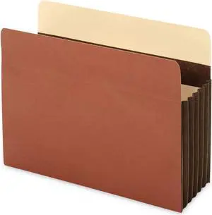 Universal Redrope Expanding File Pockets Letter Brown 5/Box UNV17562