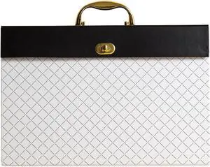 U Brands Modern Noir 19 Pocket Expandable File Folder Black 2201U0206