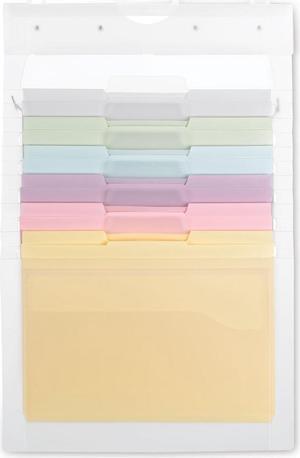 Smead Cascading Wall Organizer 6 Sections Letter Pastel Colors 92064