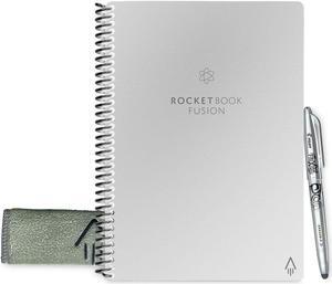 Rocketbook Fusion Smart Notebook Black Cover 8.8 x 6 21 Sheets EVRFERCAFR
