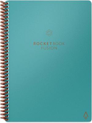 Rocketbook Fusion Smart Notebook Black Cover 8.8 x 6 21 Sheets EVRFERCAFR