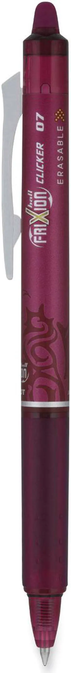 Pilot FriXion Clicker Retractable Gel Pen Fine Burgundy Ink Dozen PIL15131