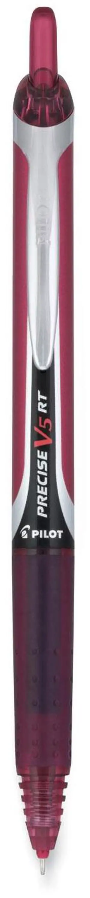 Pilot Precise V5RT Retractable Roller Ball Pen Burgundy Ink Dozen PIL15137