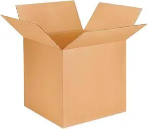Universal Fixed-Depth Brown Corrugated Shipping Boxes Small Kraft 25/Pk 1539095