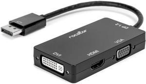 Rocstor Premium 3-in-1 DisplayPort to HDMI/VGA/DVI Converter Adapter Y10A259B1