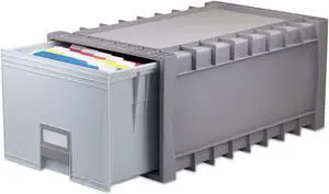 Storex Plastic Drawer Letter/Legal Size Gray (61101U01C)