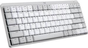 Logitech 920010553 MX Mechanical Mini Bluetooth Wireless Keyboard for Mac  Pale Grey