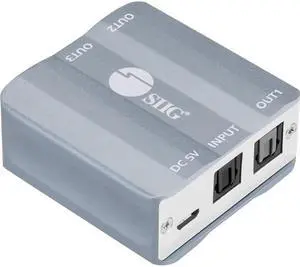 SIIG 1x3 S/PDIF Toslink Splitter CEAU0211S1