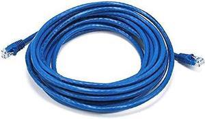 Monoprice Cat5e Ethernet Patch Cable - 20 Feet - Blue | Network Internet Cord - RJ45, Stranded, 350Mhz, UTP, Pure Bare Copper Wire, 24AWG