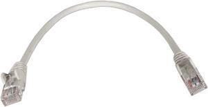 QVS 1 Ft. CAT 6 Flexible Molded Snagless Ethernet Cable - Black
