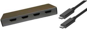 4XEM 6-in-1 4 HDMI port USB-C Dock 4XUSBCHUB09