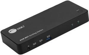 SIIG Dual Host USB-C KVM MST Docking Station CEDK0111S1