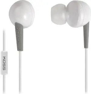 KOSS White KEB6IW 3.5mm Connector Earbud In Ear Bud