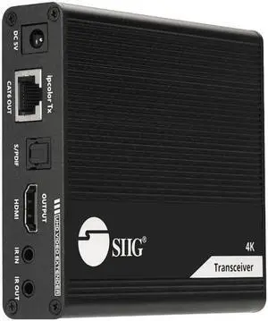 SIIG AC CEH26N11S1 ipcolor 4K HDMI 2.0 Extender Daisy Chain Transceiver