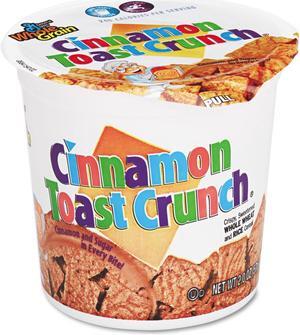 General Mills GEM13897 Cinnamon Toast Crunch Cereal, Single-Serve 2.0 oz. Cup, 6 / Pack