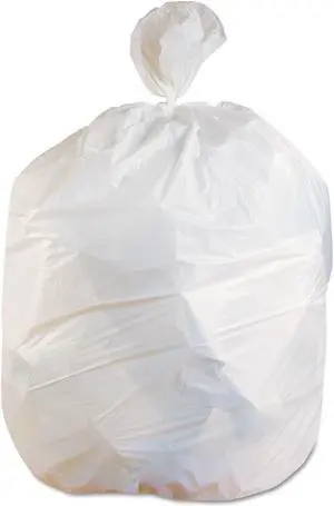 Linear Low-Density Can Liners 60 gal 0.75 mil 38" x 58" White 100/Carton H7658EW