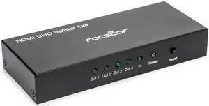 Rocstor Premium 4 Port HDMI Splitter 4K / 60Hz