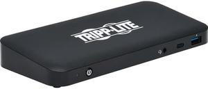 Tripp Lite USB-C Dock Triple Display 4K 60 Hz HDMI/DisplayPort USB 3.x Gen 2 10Gbps USB-A/USB-C Hub GbE 85W PD Charging Black U442DOCK8B