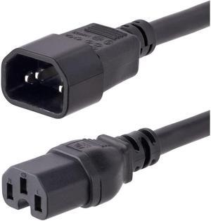 StarTech 10ft Heavy Duty IEC C14 to IEC C15 Cord Black H141510FPOWERCORD