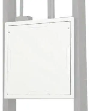 Chief PAC526FCW Large In-Wall Storage Box w/ White Flange and Cover 1-gang White