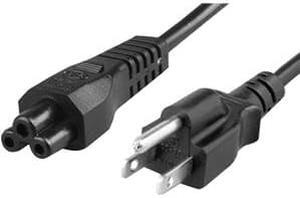 Unirise Notebook Power Cord 5/15P-C5 SJT 125V 10Amp Black Jacket 6 feet PWCD515PC510A06FBLK