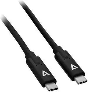 V7 6.56ft USB Type-C to USB Type-C Data Transfer Cable V7UCC-2M-BLK-1N