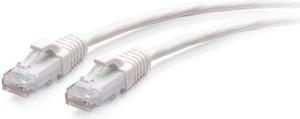 C2G 10ft Cat6a Snagless Unshielded UTP Slim Ethernet Patch Cable White C2G30185