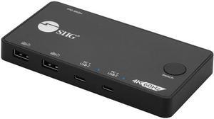 SIIG 2x1 USB-C 4K Video KVM Switch CEKV0B11S1